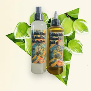 Caribbean Vybez All Natural Loc moisturizer set Haircare Moisturizing Moisture Hydrate Hydrating Kit Daily Oil Locs Loc Care