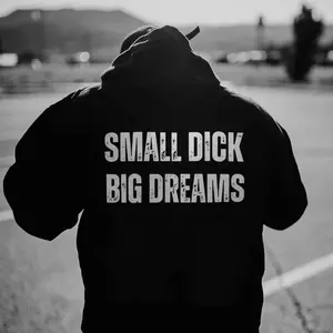 SMALL D* BIG DREAMS Black Print Hoodie