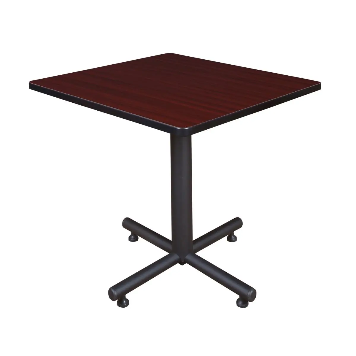 Regency 30 in. Mahogany Kobe Square Table - Modern Indoor Furniture, Restaurant Breakroom Center Table