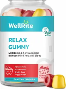 Ashwagandha & Melatonin Supplement Dietary  Strawberry Flavored 60 Count Supplement Dietary Healthcare Fitness ashwagandha