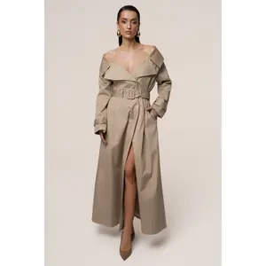 Stone Soft Authority Trench Coat