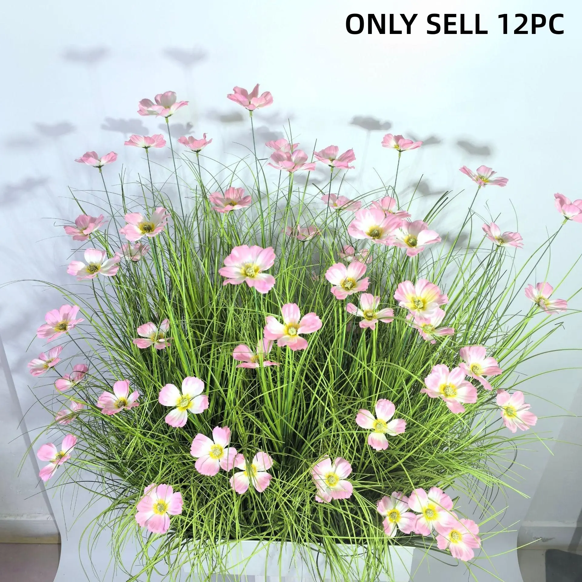 12 Pcs Lifelike Artificial Galsang Flowers, Low-Maintenance Faux Plants for Indoor Outdoor Decorative Home Decor, Wedding Centerpieces, Spring Summer Celebrations, Artificial Flower Decorations