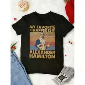 Alexander Hamilton Vintage T-Shirt - Retro Musical Star Design for History Enthusiasts & Broadway Fans, Korean-Inspired Loose Fit Casual Women's Top, Perfect for Daily Wear