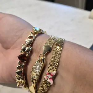 joyeria mixta, baño de oro 14k
