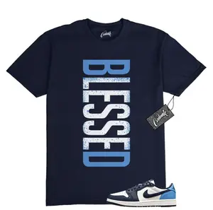 1 Obsidian UNC Navy White University Blue T Shirt Match VERTBLS, 1 Obsidian Outfit, Graphic Tees, Womenswear Top T-Shirt