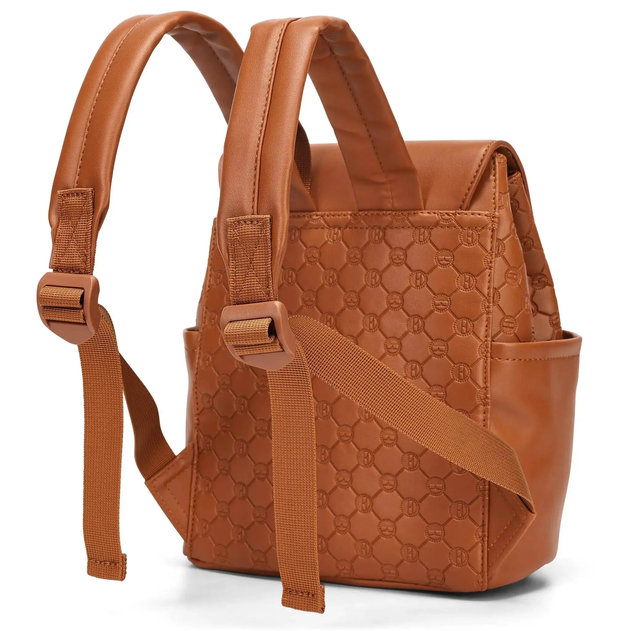 Compass 10L Vegan Leather Monogram Mini Backpack, 1-Piece, Smooth Finish, Daily Carry for Urban Settings