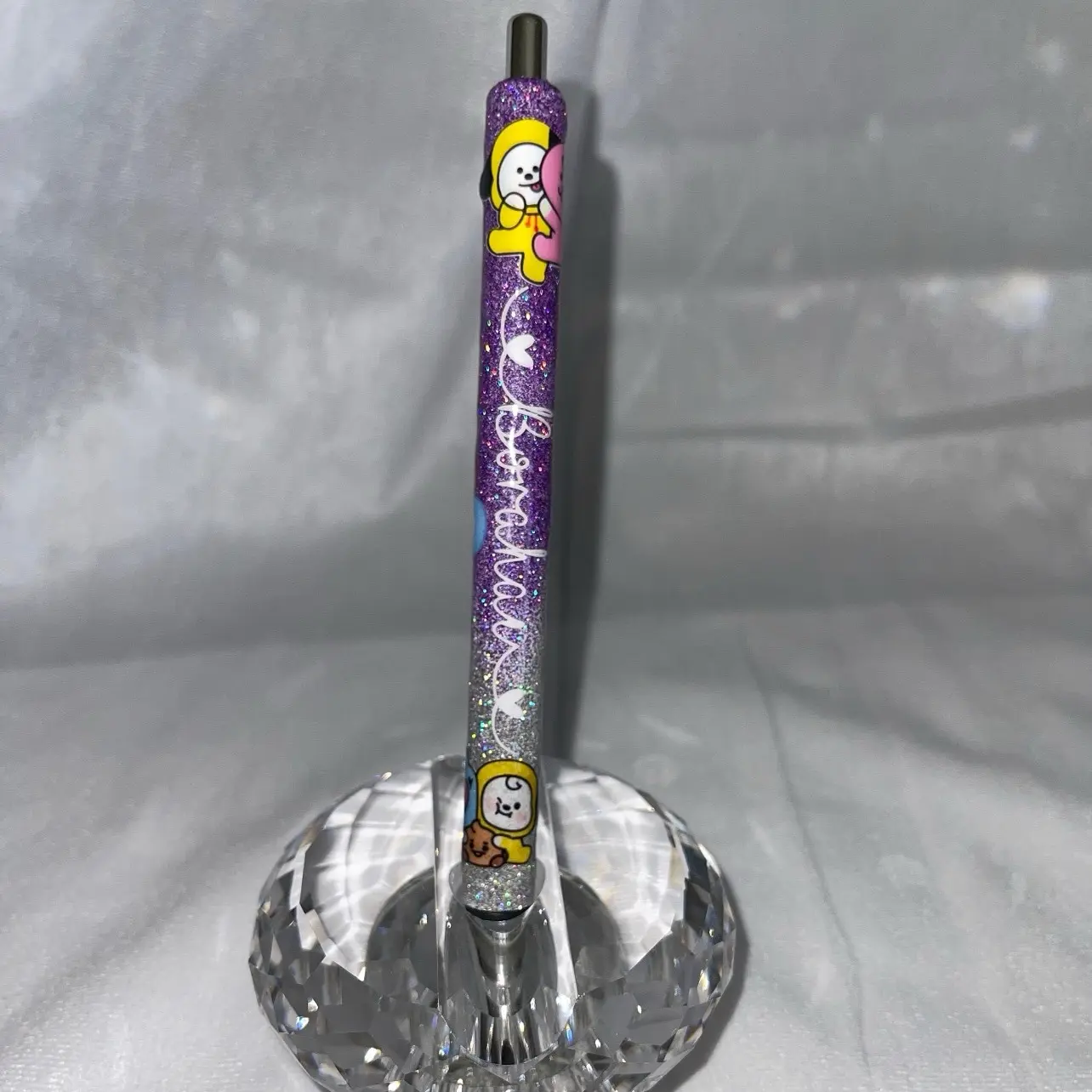BT21 Inspired Glitter Pen - Handmade with Personalization Option