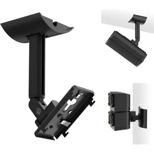 (2 Pack) Adjustable Speaker Wall Mount for Bose Cube Speaker, Ceiling & Wall Mount for Bose UB-20, UB-20 Series II, WB-50 II, Lifestyle, Soundtouch Series, Cinemate, Acoustimass Series Black
