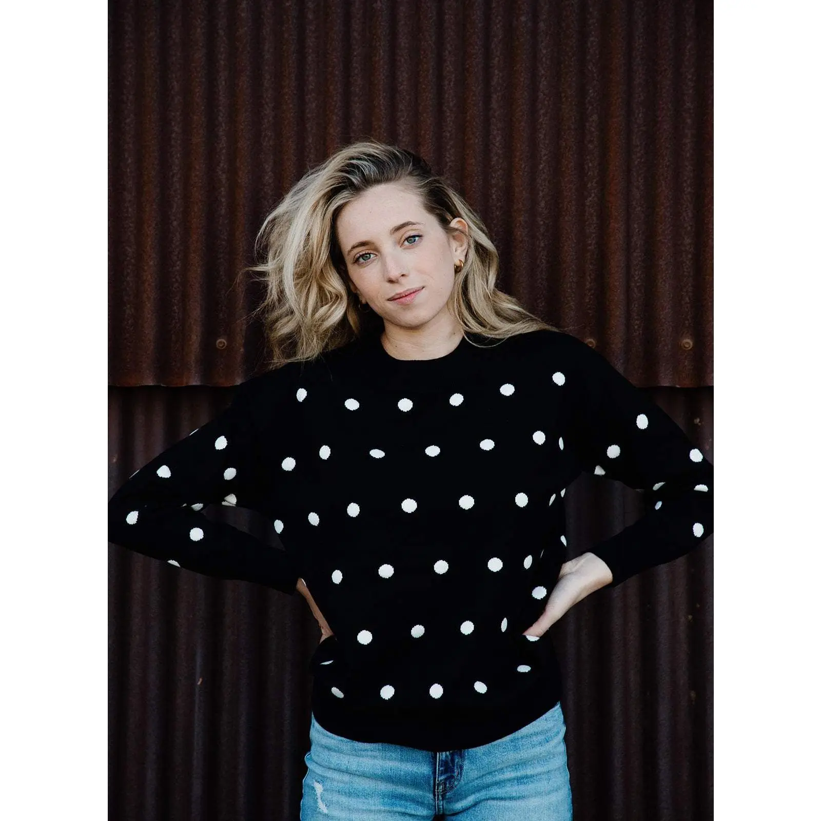 POLKA DOT SWEATER