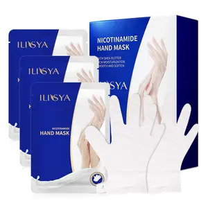 Ilisya Vaseline Hand Moisturizing Gloves, Hand Spa Mask, Collagen, Essence, Vitamin & Natural Plant Extracts, Repair Rough Skin, 3 Pairs