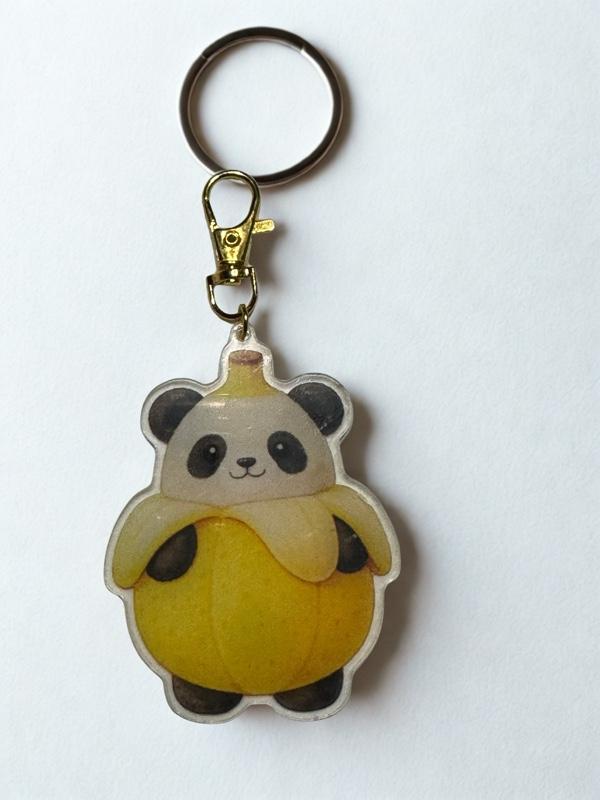 Strawbearry Bear- The Produce Pals Acrylic 2 Sided Keychains