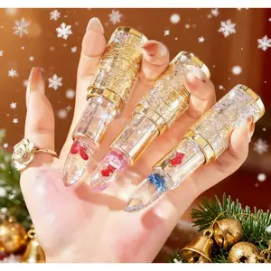 Magic Flower Jelly Lipstick,  Long-Lasting Color-Changing Lip Balm for Moist & Glowing Lips,  Christmas Gift Essential