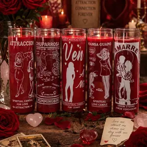 Veladora/Candle Roja/Red para el Amor