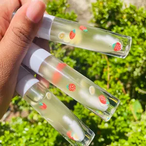 Lipgloss (strawberry banana flavor )Hydrating Long-lasting Lightweight