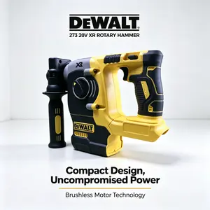 DEWALT DCH273 20V Rotary Hammer | Brushless Motor, 2.1J Impact Energy, 360° Handle, Perfect for Tight-Space Jobs, Retail Fixture Installation & Wall Drilling Projects.