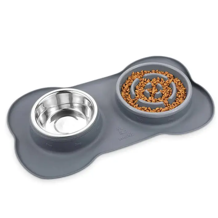 Pecute New Version Slow Feeder Dog Bowls to Slow Down Eating