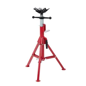 Heavy Duty Adjustable Steel Stand,28-52" Height 2500 Lbs Load Capacity Folding Pipe Jack Stand with Commercial-Grade Stability for Workshops & Warehouses