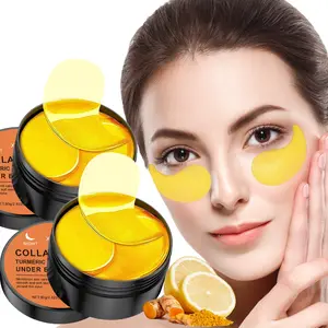 120pcs Collagen Turmeric Vitamin C Eye Mask, Deep Hydration, Soft Moisturizing, Suitable for All Skin Types, Enhances Brightness