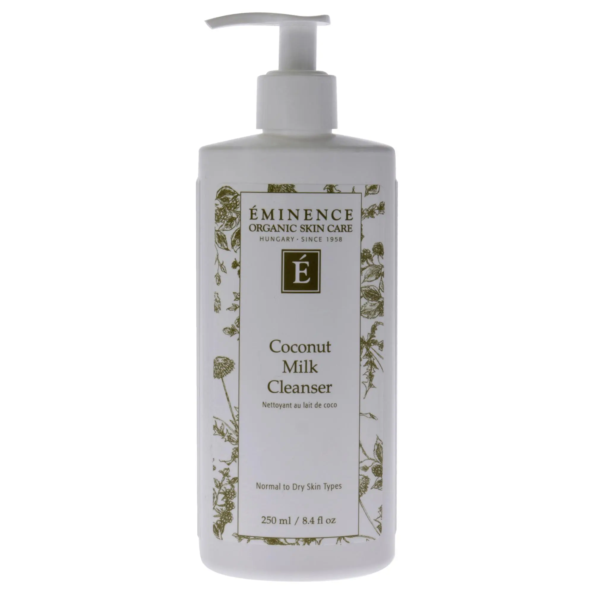 Eminence Organic Coconut Milk Facial Cleanser - Unisex Daily Cleansing Face Wash, 8.4 fl oz