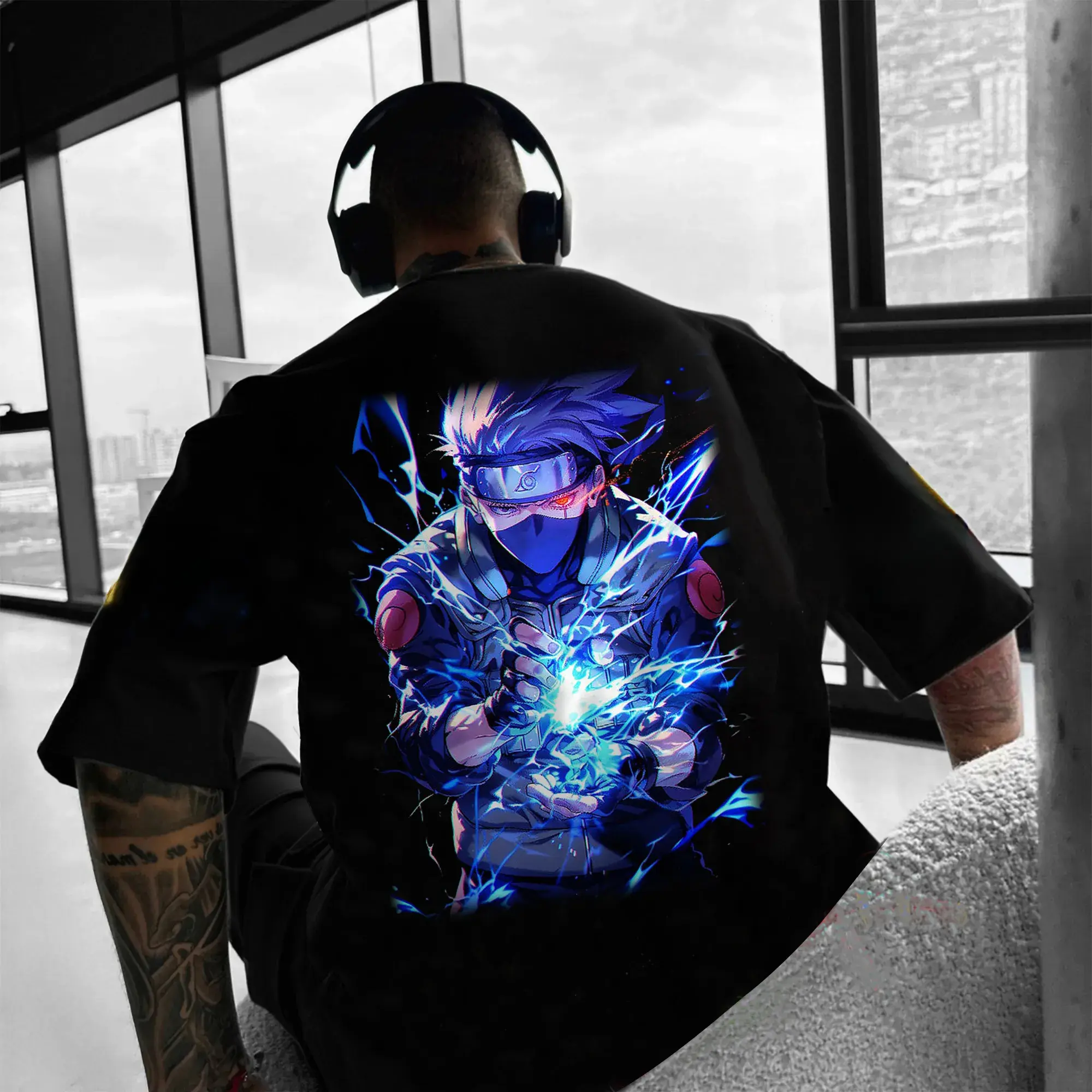 Unisex Anime Inspired Na.ru.to Vintage Coppy Ninja T-Shirt Streetwear T-shirt, Hoodie, Kakashi Fan Hoodie, Menswear, Unisex, Drippy Outfits, Best Anime Shirt, Gift For AnimeLovers