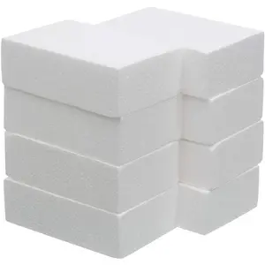 8 Pack Craft  Blocks 6X4X2in Polystyrene Brick Rectangle for Arts School Projects Sculptures Floral Arrangements Modeling and Centerpieces