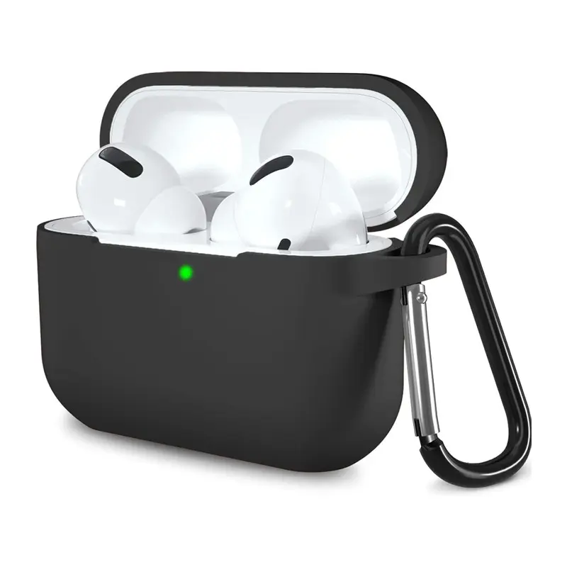 Silicone AirPods Case with Buckle, Earbuds Storage for AirPods 4 Generation Earbuds, Waterproof Dustproof Shockproof Design, Durable Protective Cover for Daily Use Protection, Earphone Protective Cover