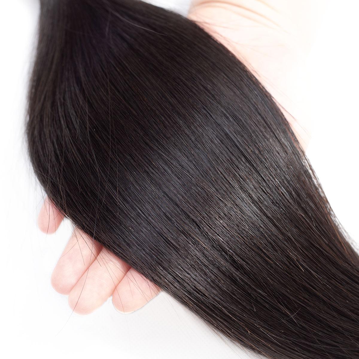 OQ HAIR Straight Hair Bundles Brazilian 100% Unprocessed Virgin Human Hair Straight Weave Bundles Deals