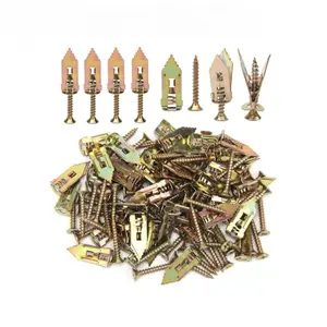 Drywall Anchors Heavy Duty Self Drilling Drywall Anchor Kit with Screws 50PCS No Pre-Drill Wall Anchors for Drywall Plaster Hollow Wall Home DIY Repair Hanging Shelves Picture Frames
