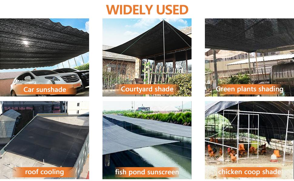 Sun Shade Cloth 90% UV Block 10x13FT, Heavy Duty Mesh Shade Net with Reinforced Grommets for Patio Garden Pergola Greenhouse, Summer Shade Essential, Mother’s Day Outdoor Gift