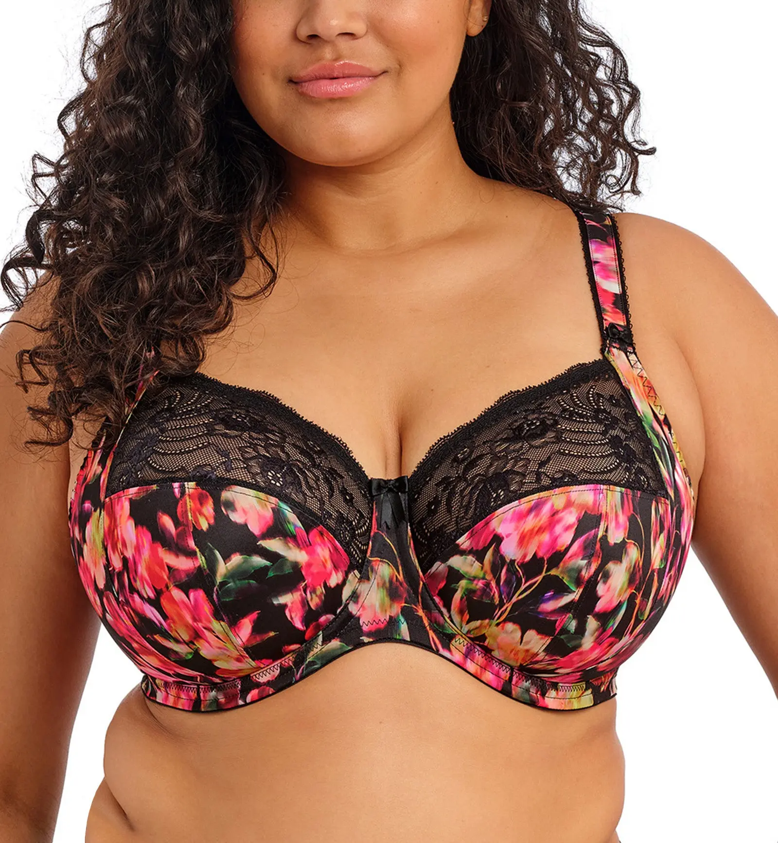 Elomi Morgan Stretch Lace Banded Underwire Bra (4110) - Hot House