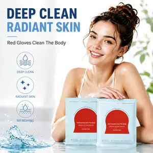 Exfoliating Bath Mitt - Deep Cleansing Body Scrubber for Radiant Skin