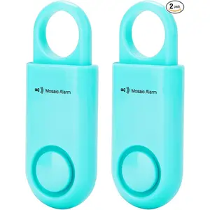 2 Pack Personal purse handbag Safety Alarm 130db User-Replaceable Battery SOS Mini Emergency Loud Sound Siren Keychain Alert for Women, College Students, Children, Night Runner, Hiking, AquaCamp, Bear Alarm.