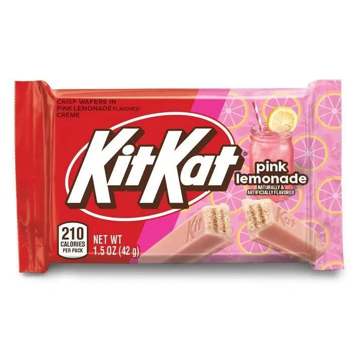 KIT KAT Pink Lemonade Wafer Candy Bar 1.5oz 24ct