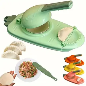 2 in 1 Dumpling Maker, Kitchen Tool Dumpling Maker, Dumpling Skin Maker DIY Dumpling Moulds, Dumpling Skin Press, Pressing Dough Presser Maker Tool Mold for Restaurant