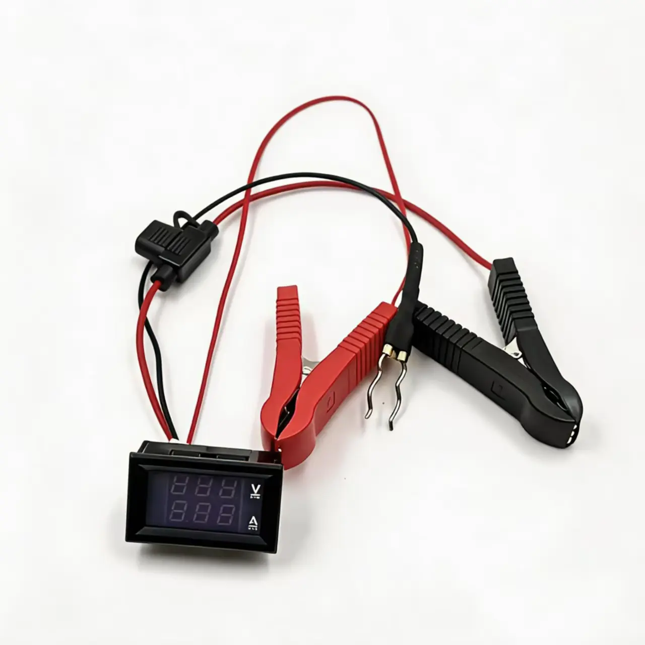 12V-24V Automotive Parasitic Draw Tester - 1x Car Battery Leakage Detector, Easy-to-Use No-Disconnect Current Leak Finder with Fuse Adapters & Test Leads for Fuse Box, Cars, DIY Garage Enthusiasts