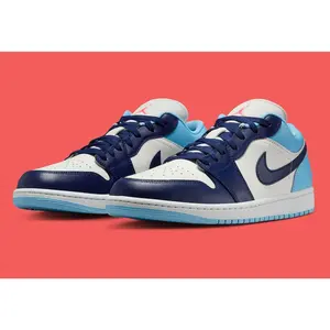 Men's Air Jordan 1 Low "Blue Chill" 553558-149 Fashion Athletic Sneaker