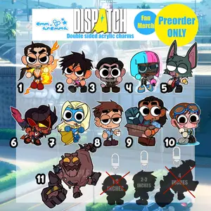 Dispatch Inspired Team Z Acrylic Keychain Charm | Double-Sided (Preorder)