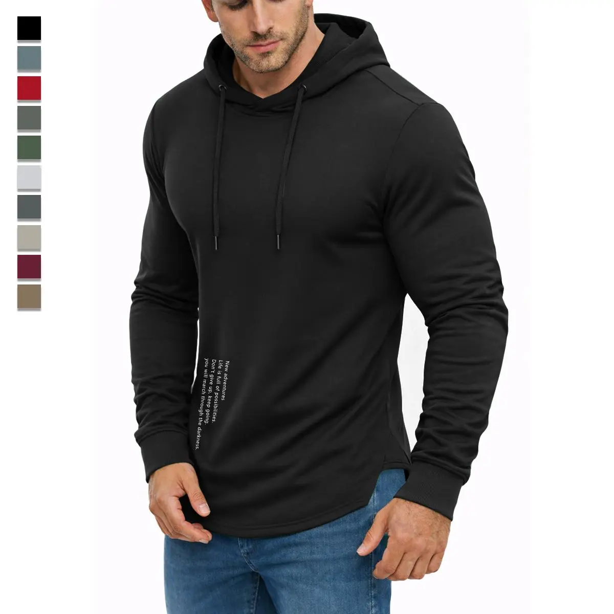 Best selling summer men’s printed drawstring hoodie—soft and comfortable with a letter print design. Perfect for friend gatherings, sports and casual wear, commuting, and couples. A wardrobe essential that adds a stylish touch to everyday outfits.