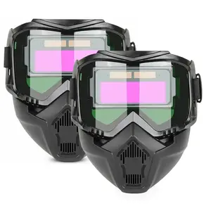 Heavy-Duty Automatic Darkening Welding Helmet with DIN 4-16 Adjustable Shade & Solar Power. Lightweight, Comfortable Mask with Clear Lens - Perfect Gift for Men/Dad.