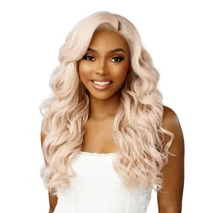 Sensationnel Dashly HD Lace Front Wig Lace Unit 56 with Baby Hairs for Flawless Hairline Heat Resistant Fiber Special & Gray Colors