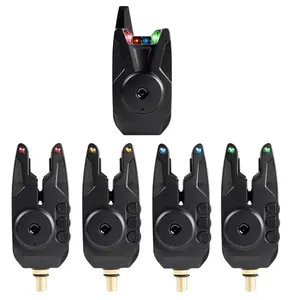 New JY-80 1+4 Carp Fishing Alarm Set Waterproof Fishing Wireless Bite Alarms Indicator Carp Fishing Tackle