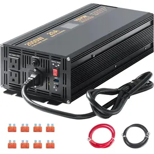 VEVOR 2000W Sump Pump Battery Backup System,  , LCD Display, Auto Switches to Battery Inverter Power for Continuous Sump Pump Operation, Sump Pump Battery Backup Inverter for Emergency and Power Outage