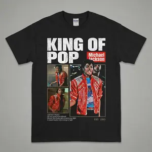 Michael Jackson Beat It Graphic Tee, King of Pop Retro MJ Music Youth Shirt, MJ Music Retro Unisex T-Shirt, Perfect Gift For Men, Women, And Kids