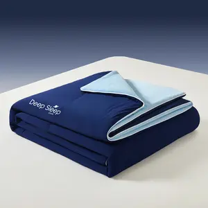 Deep Sleep Heavyweight 140g Summer Quilt, 10% Spandex Cool Touch Fabric, Air Conditioning Bedspread, Comfortable and Breathable