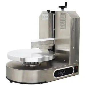Yokoma Cake Decorating Machine for 4-12inch Stainless Steel Cake Cream Coating Spreading Smooth Machine, Professional Cake Icing Machine 110V 200w