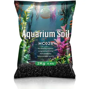 Upgraded Aquarium Soil Water Grass Mud, Ideal for Fish Tank Aquascaping Aquarium Substrate Soil for  and Shrimps, No Need to Wash (4.4 Pounds)