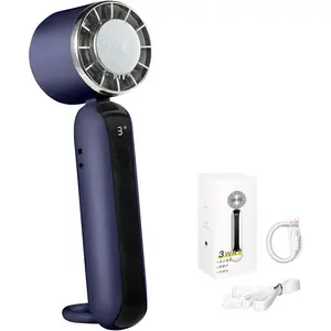 Handheld Mini Portable Fan,Handheld Fan with Ice Cooling,USB Rechargeable Portable Fan,Up to 13 Working Hours, Lightweight Personal Fan with 3 Speeds for Outdoor Activities,Travel,Beach (Blue)