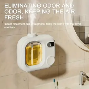 5-Speed Adjustable Smart Aromatherapy Diffuser with USB Rechargeable 500mAh Battery – White & Pink Design, Intelligent Fragrance Relax Machine for Essential Oils/Perfumes, Ideal for Home, Office, or Gift, Office Scent Enhancer| Modern Aromatherapy Unit