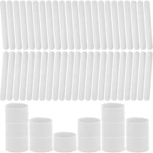 20PCS Silicone Slap Bracelets for Kids - Bulk DIY Craft Project Party Favors, Customizable Snap Bands for Birthdays, Halloween, Christmas, Classroom Prizes & Holiday Gifts(White)