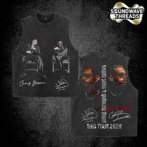 The R&B Tour 2026 : Raymond & Brown V10 Premium Acid Washed Shirt, R&B Music Duo Graphic Tee, Urban Hip Hop Soul Streetwear Shirt, Concert Tour Merch, Gift for R&B Fans, Vintage Music Tee